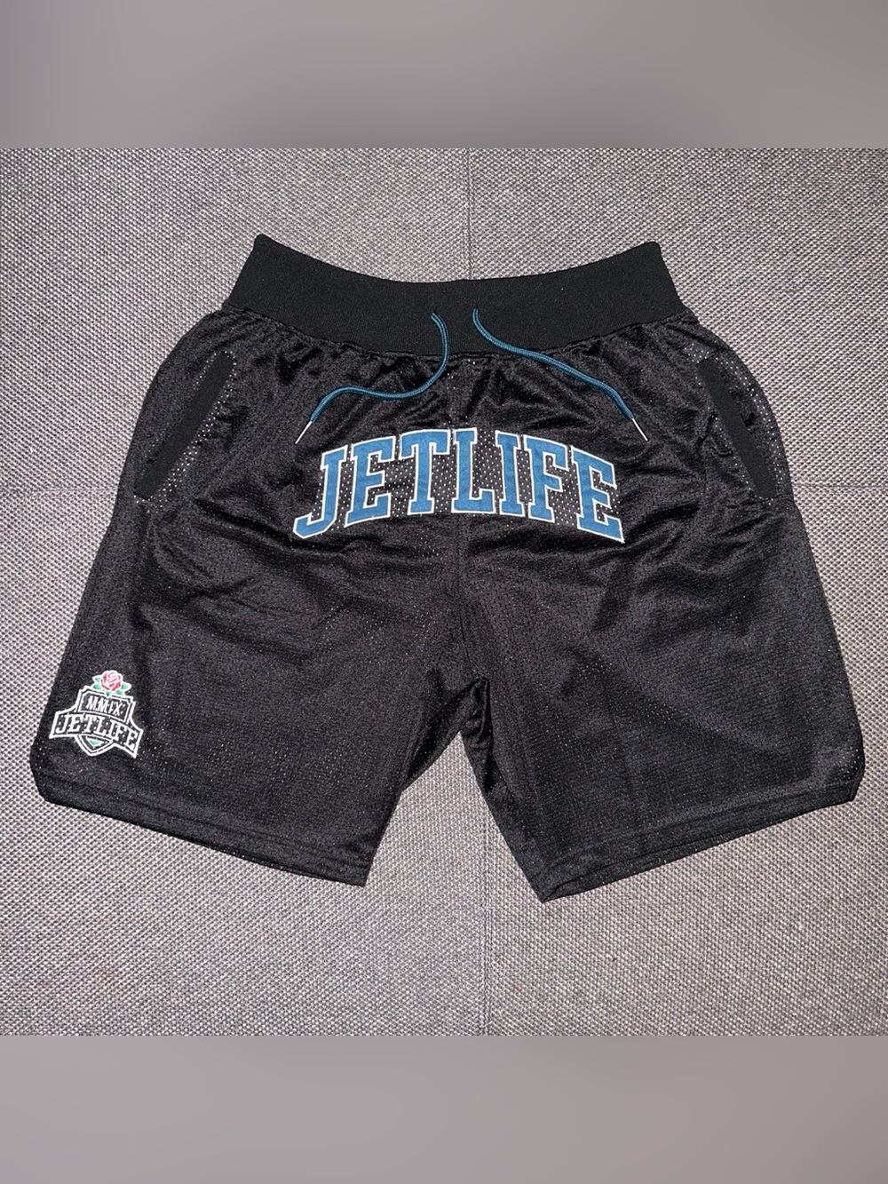 Curren$y Jet Life 2nd Round Embroidered Limited Edition Basketball Shorts